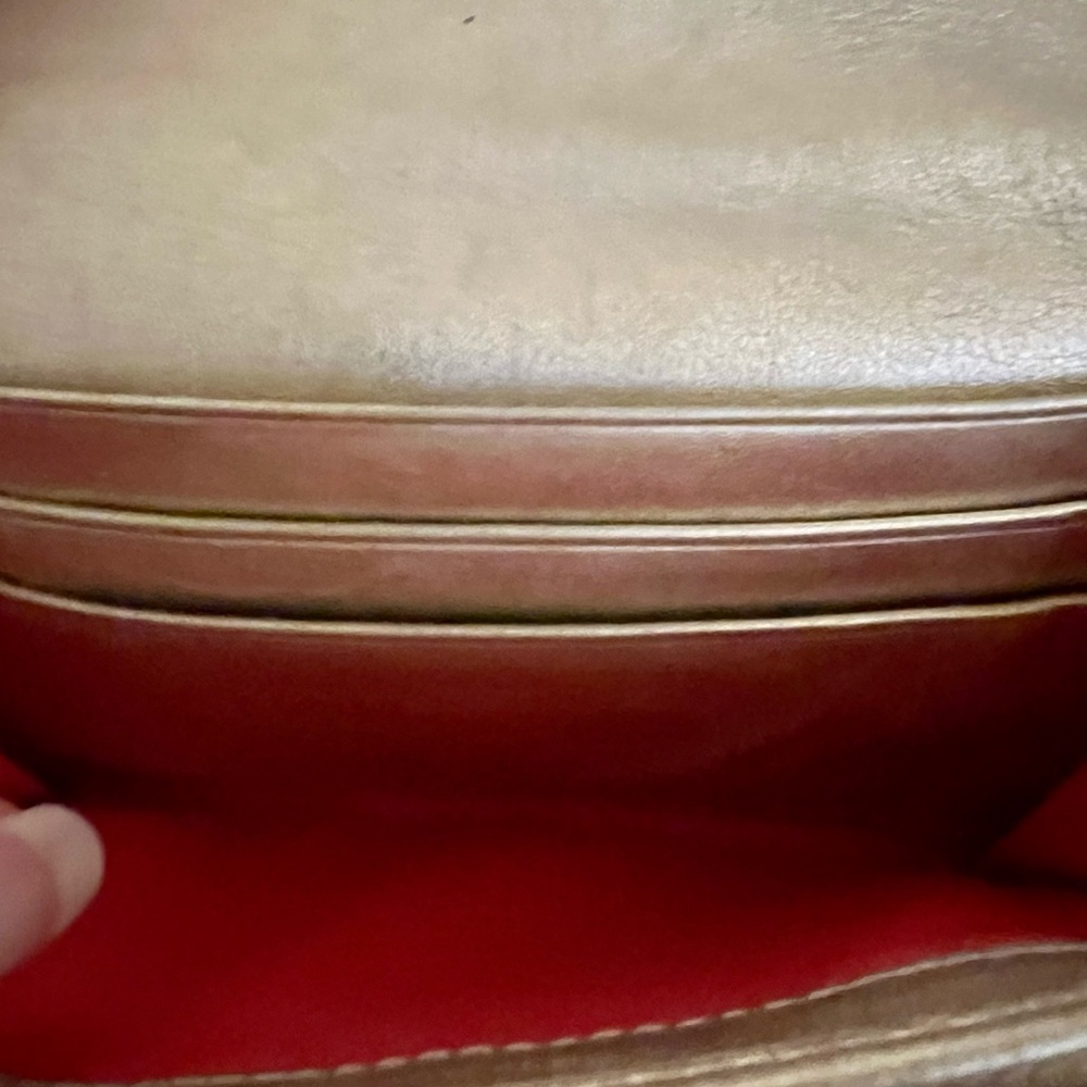 Coach Tan & Gold Canvas & Leather Trim Signature Wallet. - Picture 12 of 16